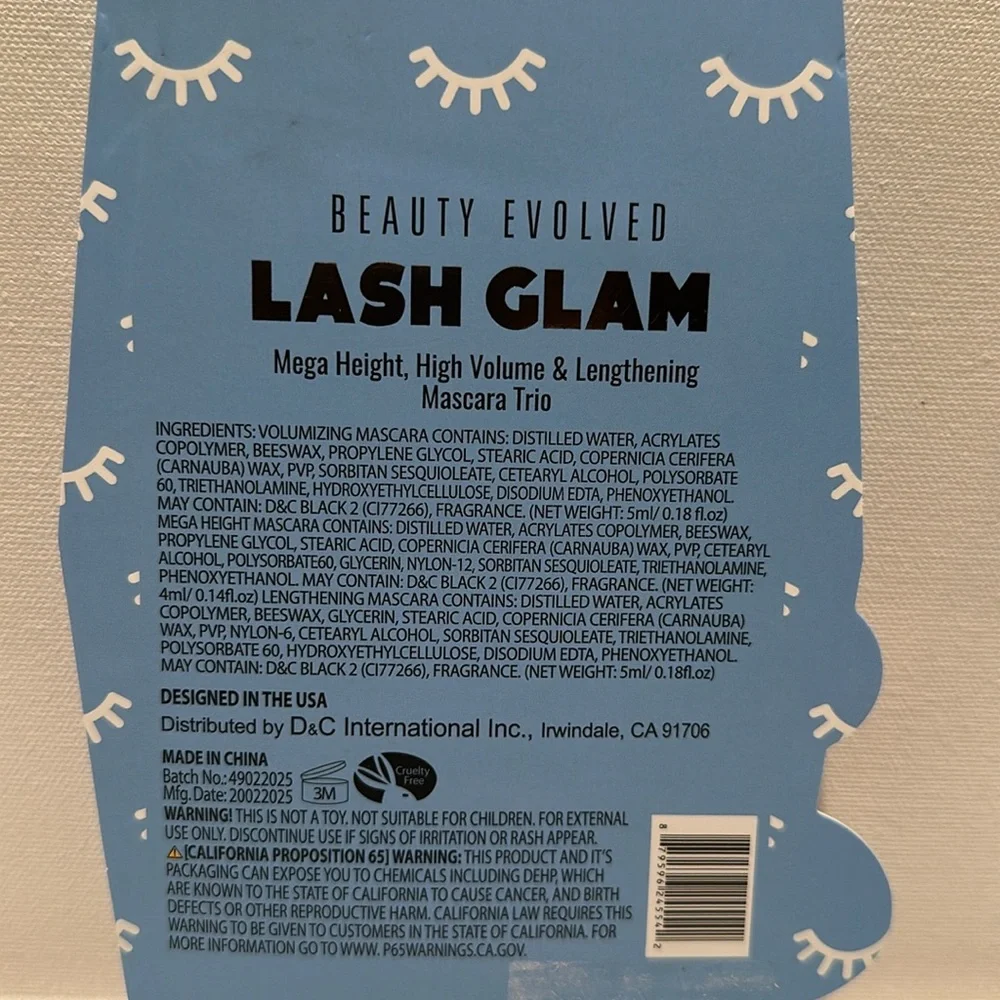 Beauty Evolved Trio LashGlam with Mega Height, High Volume & Lengthening Mascara